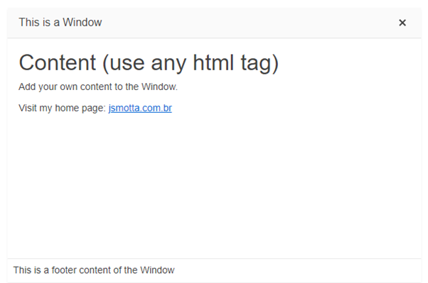 Draggable Window with Telerik UI